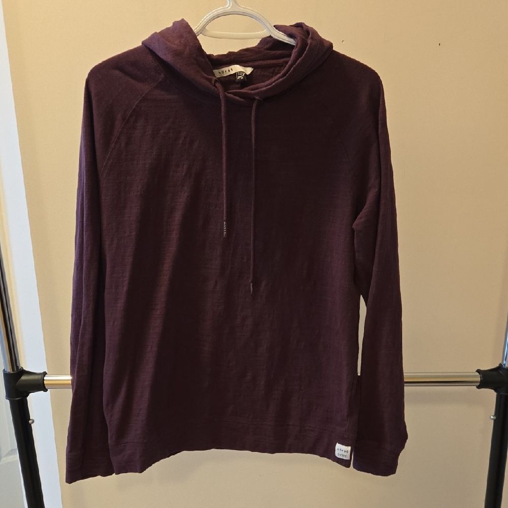 Horst Mens Lightweight Pullover Maroon Hoodie
